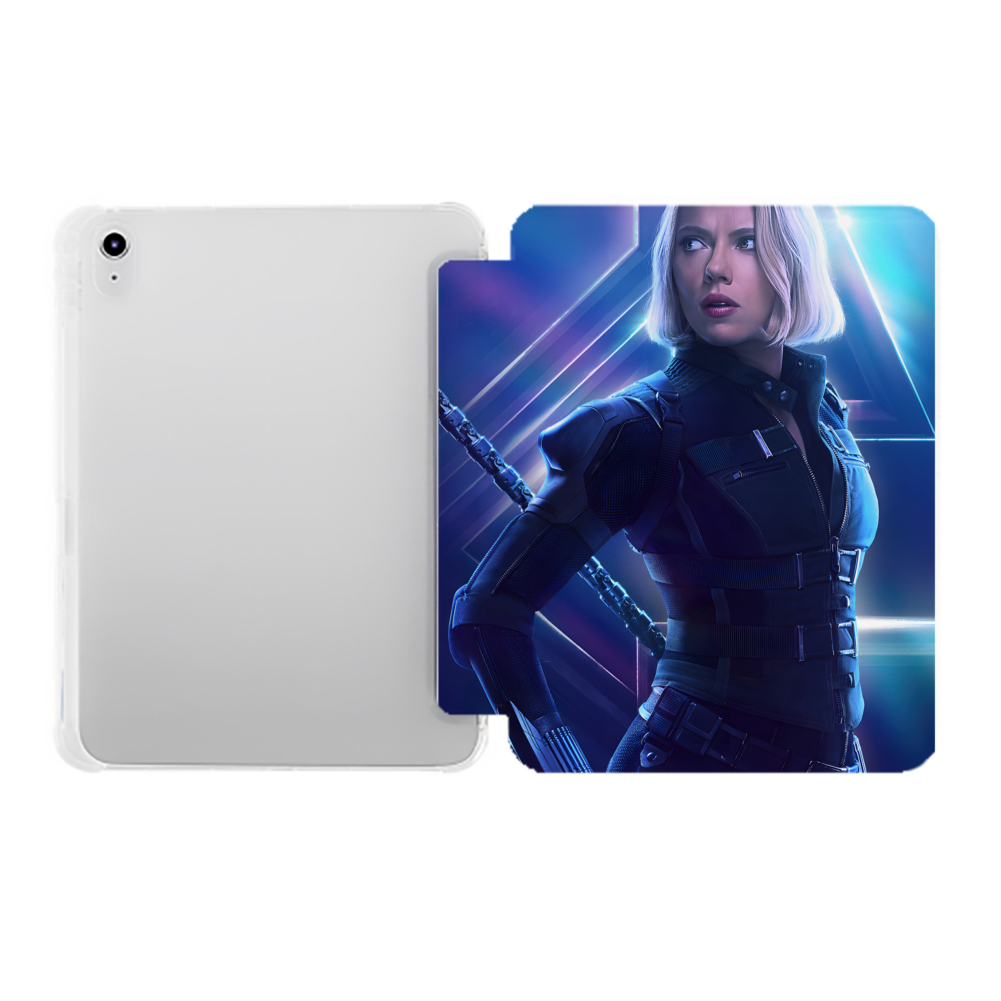 （画像用） アベンジャーズ The Avengers IPad ケース ペン収納付き 三つ折りスタンド PUレザー×シリコン 対応機種9.5/10.5/10.9インチ